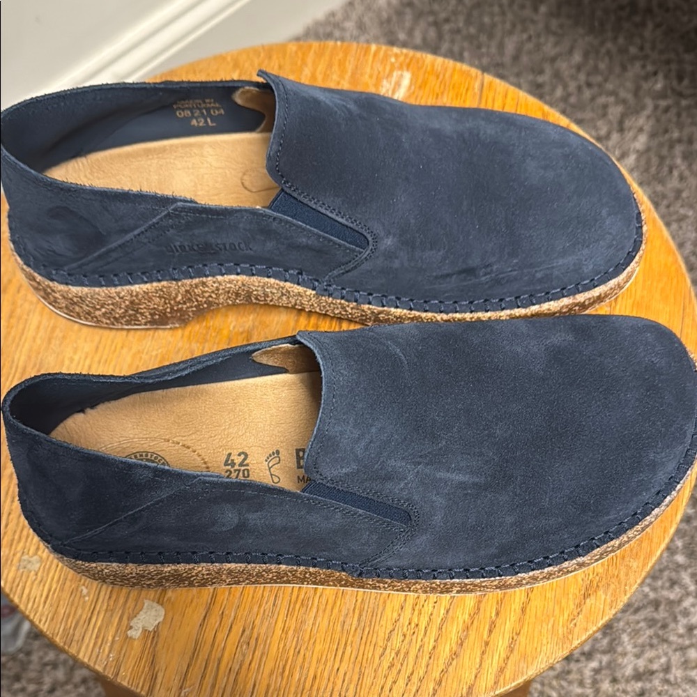 Birkenstock Callan’s Navy Suede Slip-On Shoes